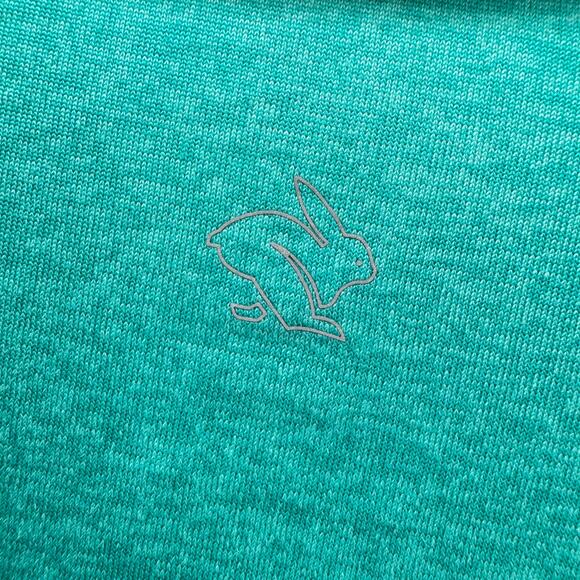 Rabbit EZ Polo Mens XL Turquoise Blue Short Sleeve Lightweight Coastal - Picture 8 of 9